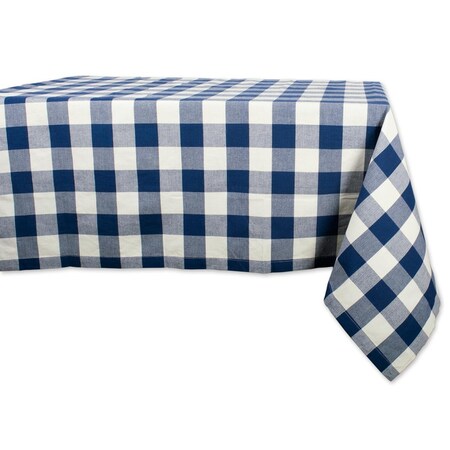 Fastfood 60 x 84 in. Navy Buffalo Check Tablecloth FA2567443